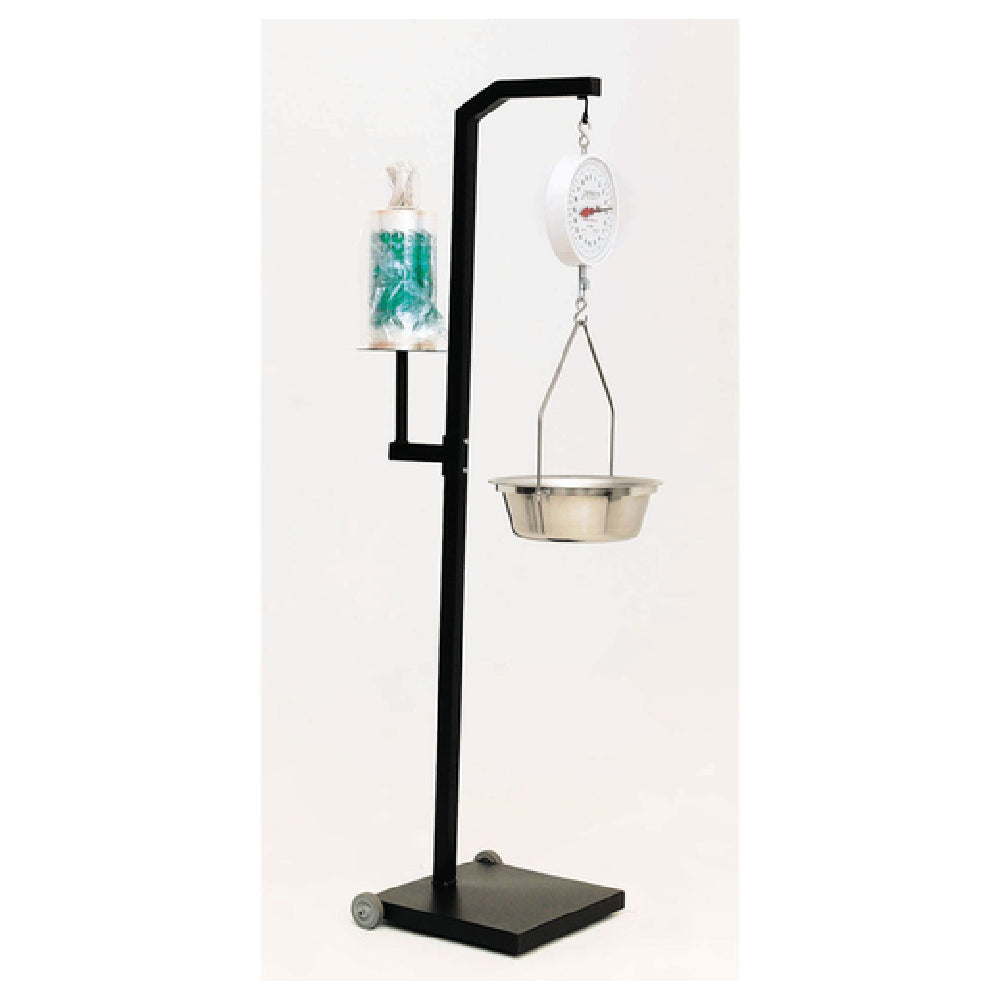 Hubert 37651 - Roll Bag & Scale Holder, 16" X 24" X 72"H, Floor Stand