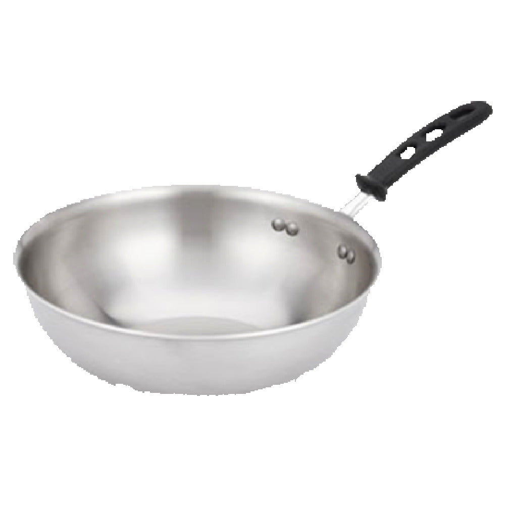 Vollrath 77750 Tribute® 3-Ply Stir Fry Pan 11" Dia Featuring Permanently Bonded TriVent® Silicone Insulated Handle