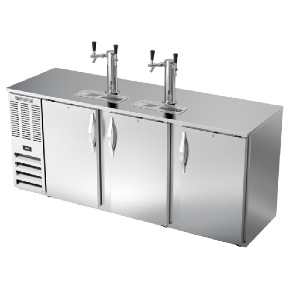 Beverage Air DDN78HC-S - Draft Beer Cooler, 78"W X 26-3/8"D X 49-5/16"H, 21.686 Cu. Ft.