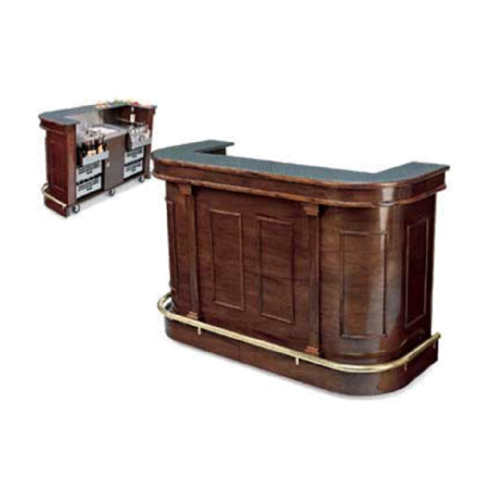 Forbes Industries 5776-8 Mobile Bar 29"W X 97"L X 48"H 8 Ft. Bar Length
