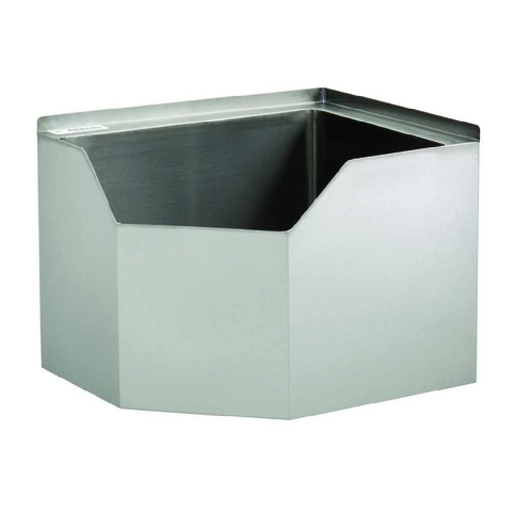 Hubert 17254 - Kratos Corner Mop Sink, 1-compartment, 22-1/2"W X 18-3/4"D X 16"H