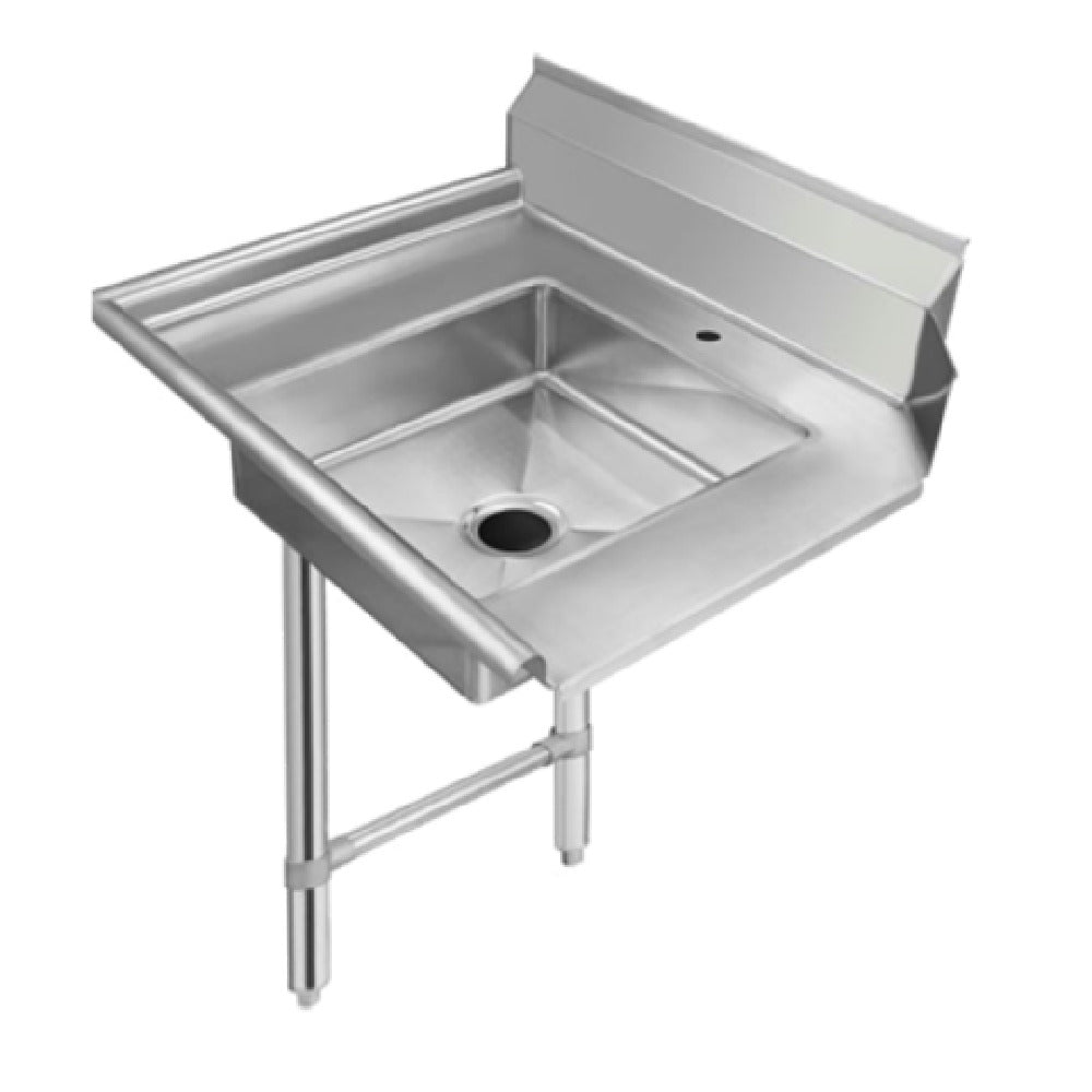 Klinger's Trading SDT36L Soiled Dishtable 36"W X 30"D 16/304 Stainless Steel Top