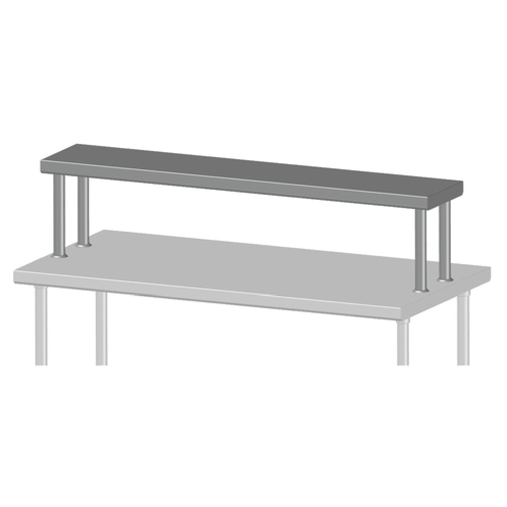 SPG TSS-18-14 - Universal Stainless Single Overshelf, 14" Wide, Stainless Steel (priced Per Linear Foot)