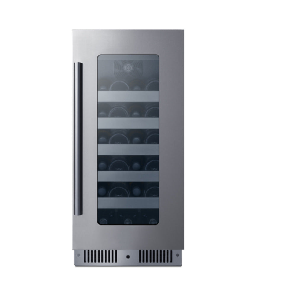Summit CL155WC1 - Undercounter Wine Cellar, Built-in Or Freestanding, 15" Wide