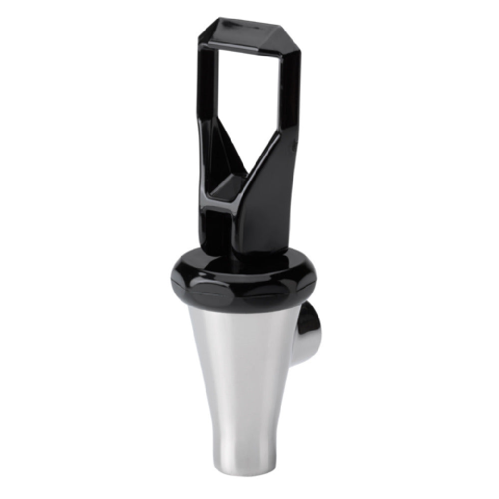 Service Ideas 110201 Jewel Standard Beverage Dispenser Spigot 11/16" 16 UNF Black And Polished Stainless