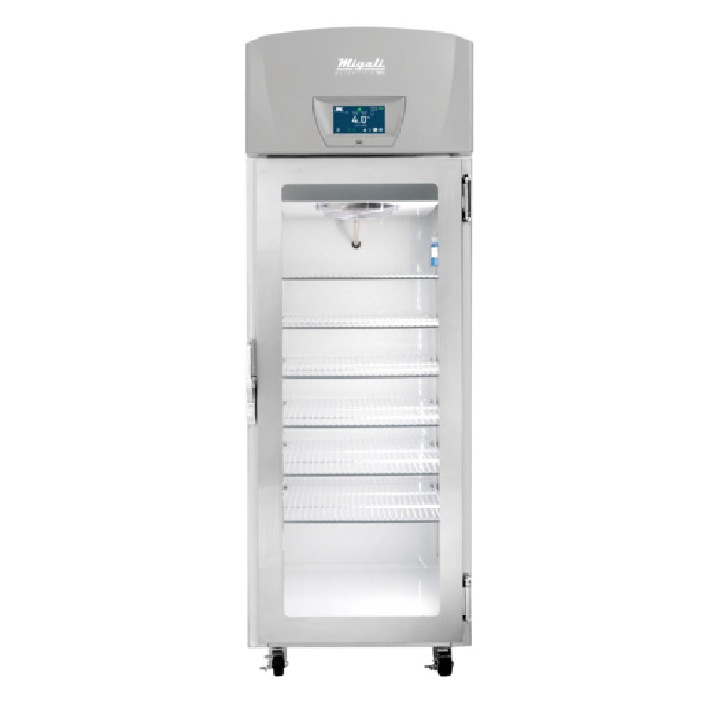 Migali Industries EVOX-1RG-LB-RC Medical-Grade Refrigerator 20.2 Cu. Ft. Capacity Single Glass Door