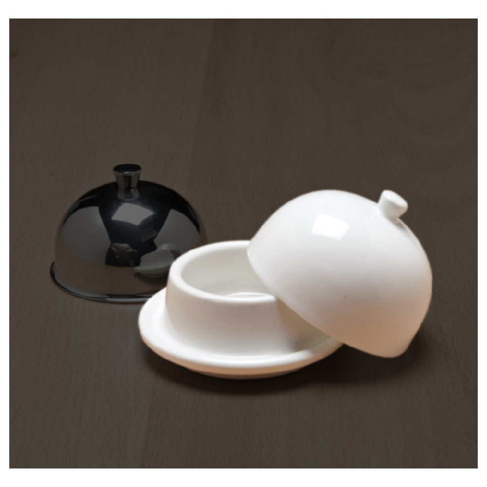 Fortessa 2.5.003.00.435B Butter Dish Base Only 2.75" (7cm) Dishwasher Safe