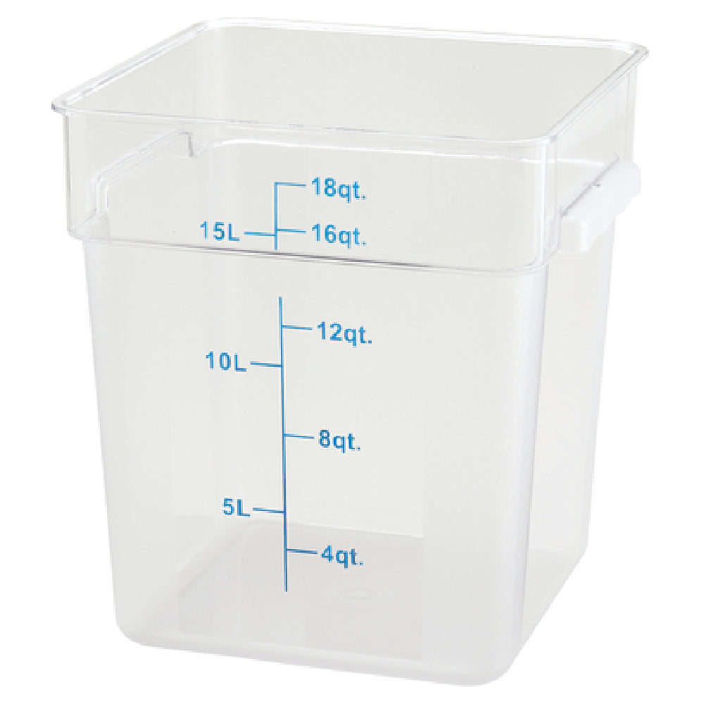 Winco PCSC-18C Storage Container 18 Qt. 11-1/8" X 12-5/8" X 12-1/2"H