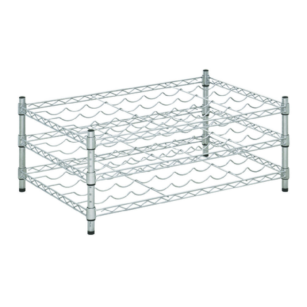 Hubert 182788 - Kratos Wire Wine Rack, 36"W X 24"D X 14"H, Countertop