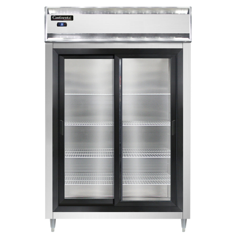 Continental Refrigerator D2RSNSSSGD Designer Line Refrigerator Reach-in Two-section