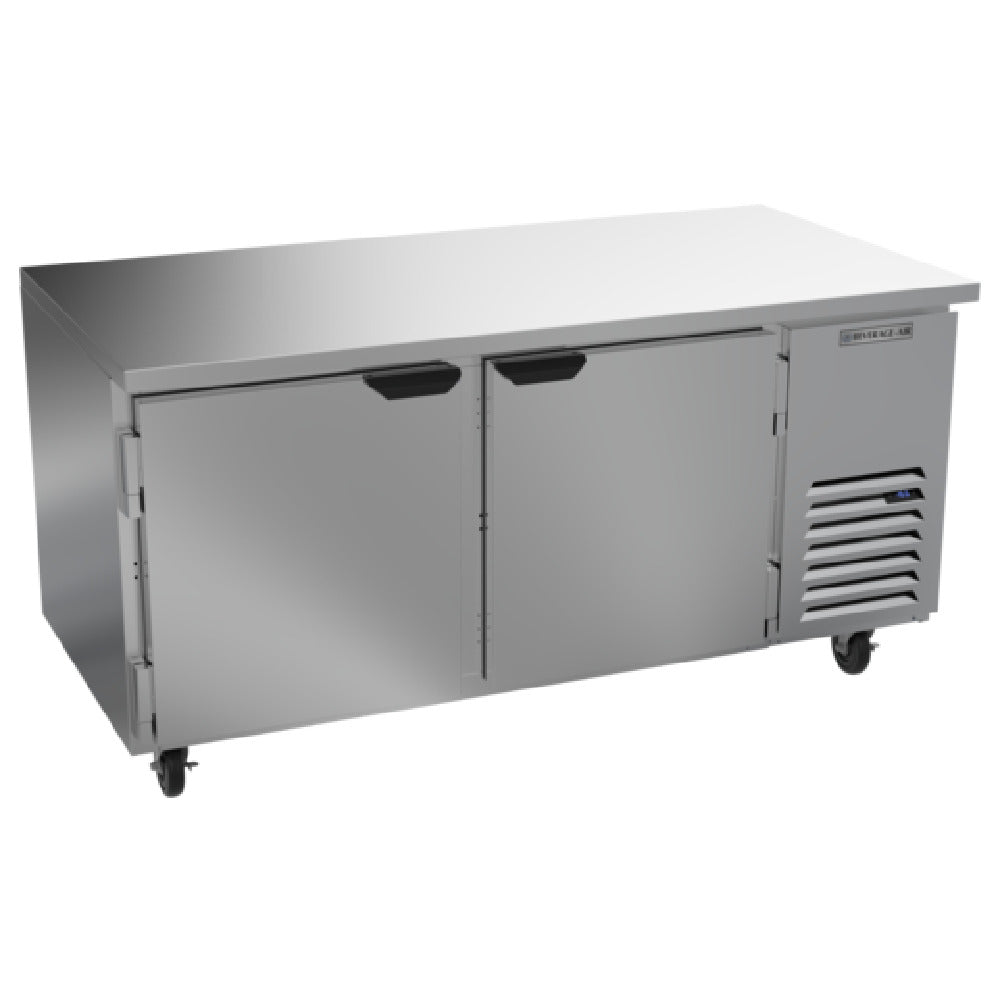 Beverage Air UCF67AHC Undercounter Side-Mount Freezer Two-section 67"W