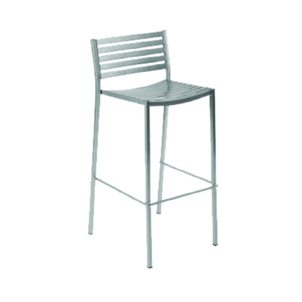 Emuamericas, Llc E264-22 - Segno Stacking Barstool, Outdoor/indoor, Steel Ladder Pattern Back And Seat