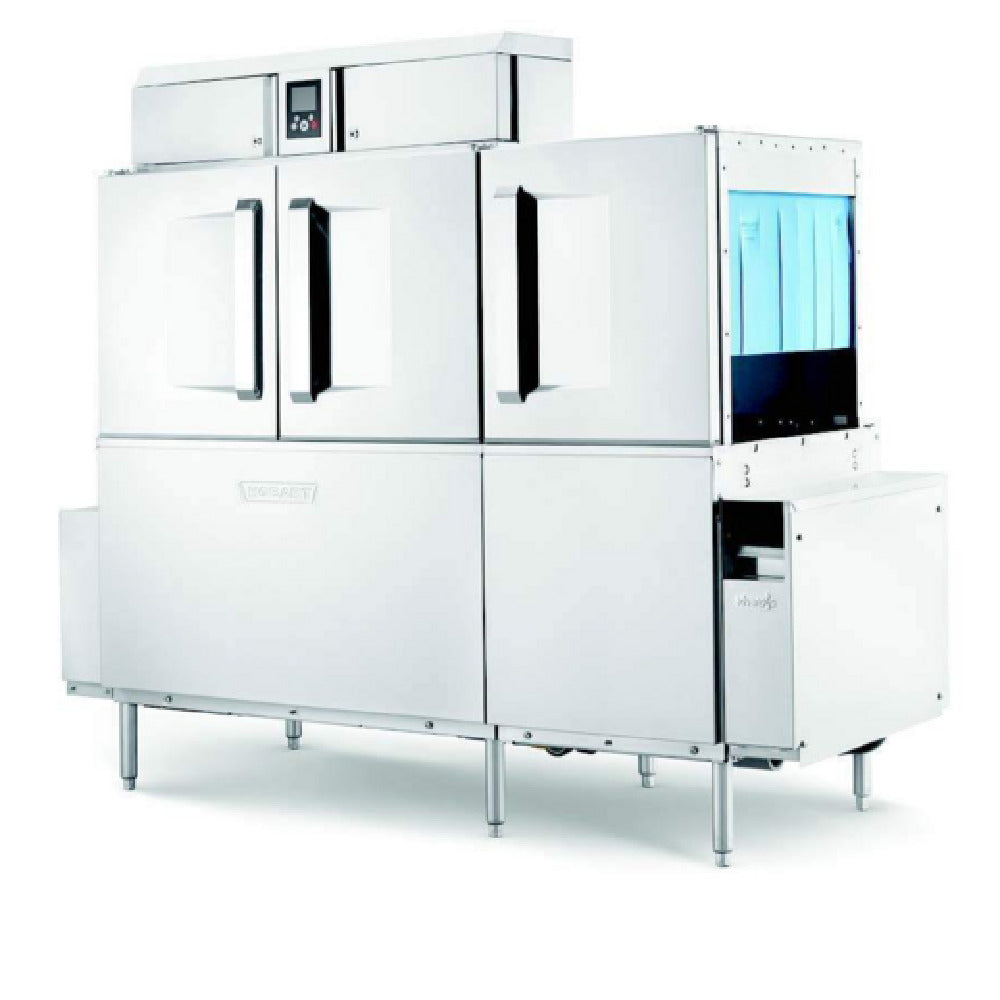 Hobart CL66-ADV+BUILDUP - Conveyor Dishwasher, Single Tank With Power Scrapper, Automatic Soil Removal