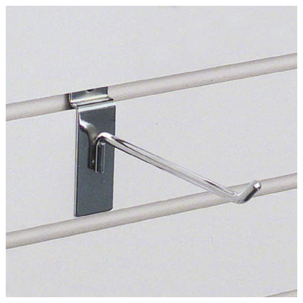 Hubert 11765 - Slatwall Hook, 1/4" Dia. X 6"L, Steel
