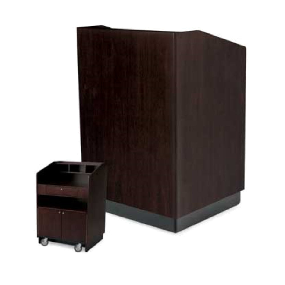 Forbes Industries 5937 Host Station 36"W X 32"D X 50"H Wood Veneer Cabinet