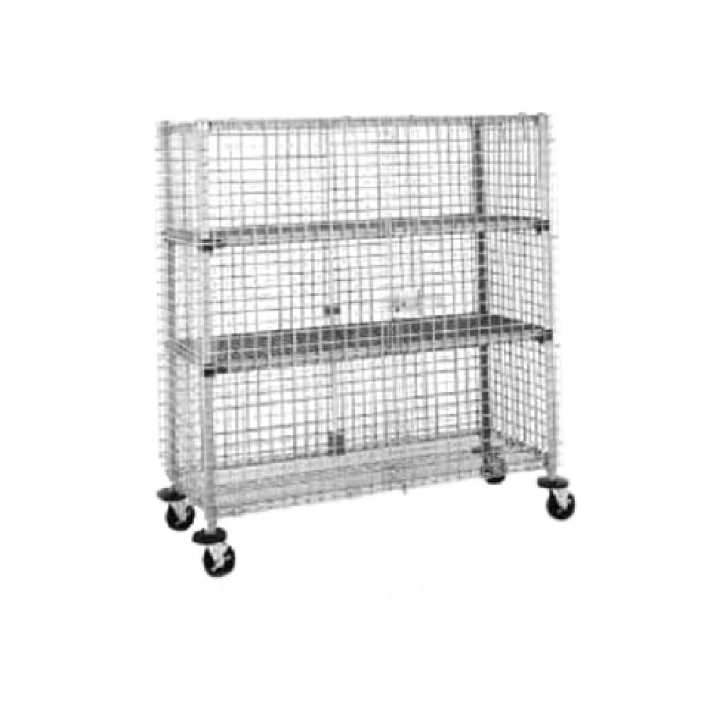 Metro SEC33S-SD Super Erecta® Security Unit Mobile Stainless Steel Finish
