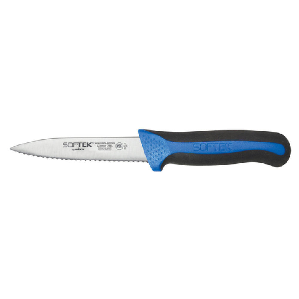 Winco KSTK-31 Sof-Tek™ Paring Knifes 3-1/2" Blade Serrated