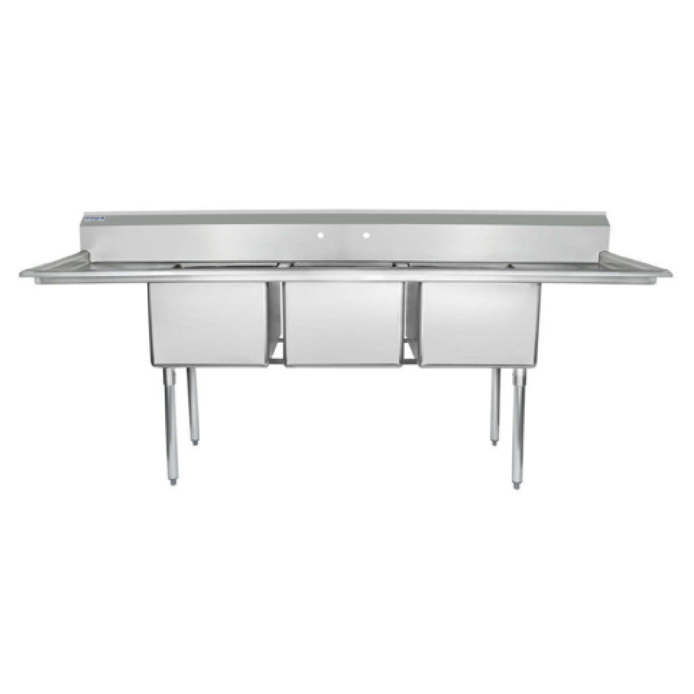 Empura ESD31818LR18 - Sink, 94"W X 23.5"D X 44.25"H, (3) Compartment