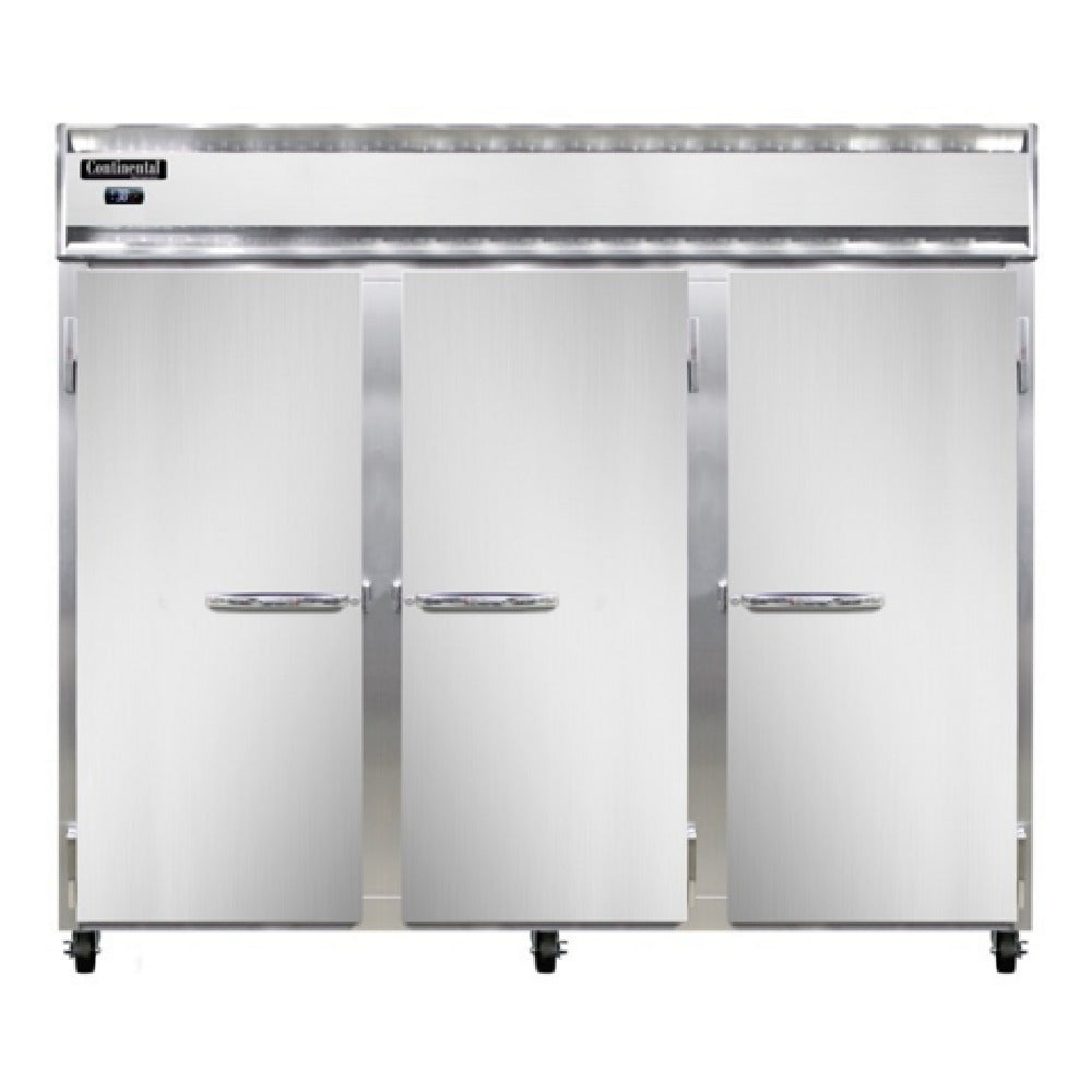 Continental Refrigerator 3RENPT-SD-GD Extra-Wide Refrigerator 75 Cu. Ft. Capacity