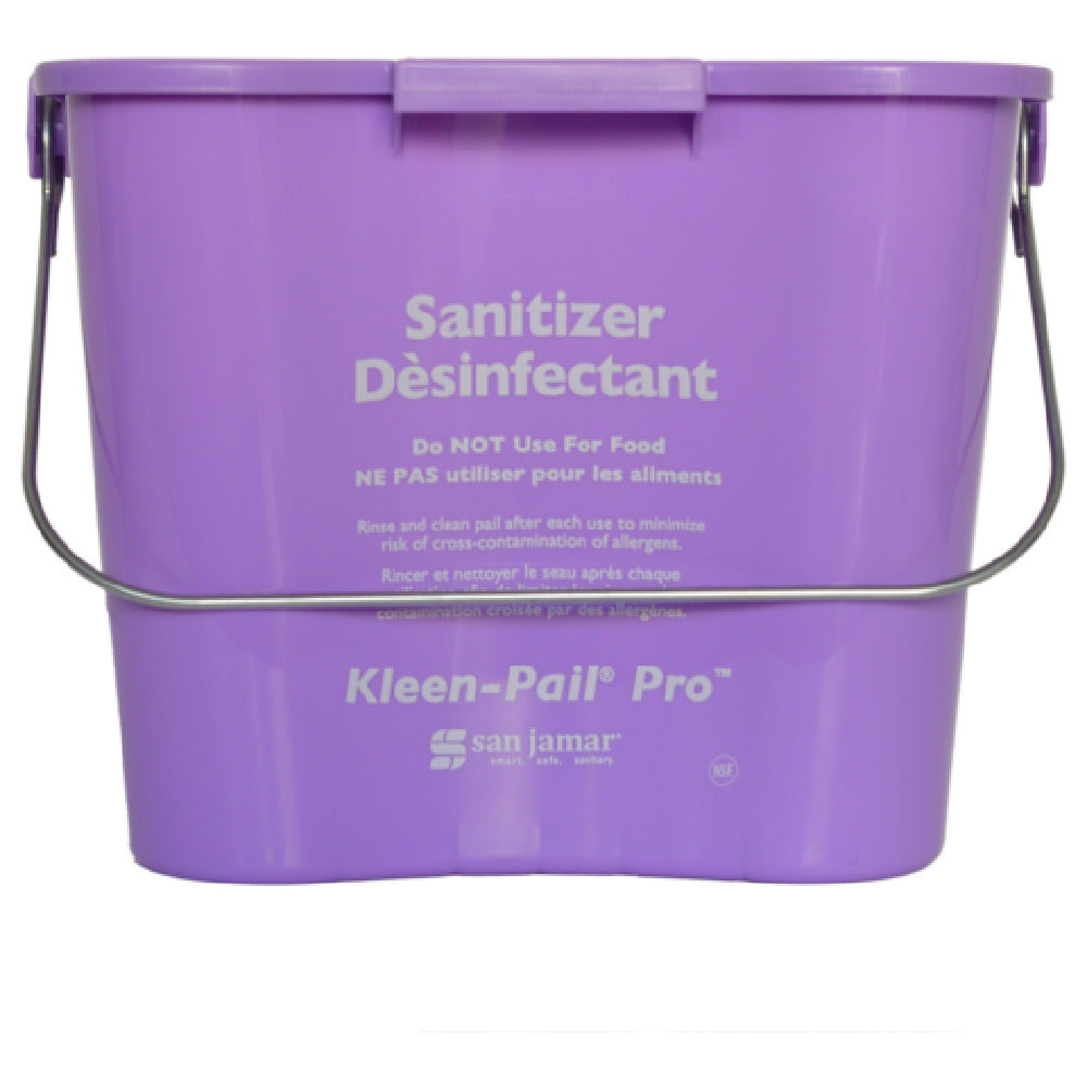 San Jamar KPP196PR Kleen-Pail® Pro™ 6 Qt. Rounded Corners