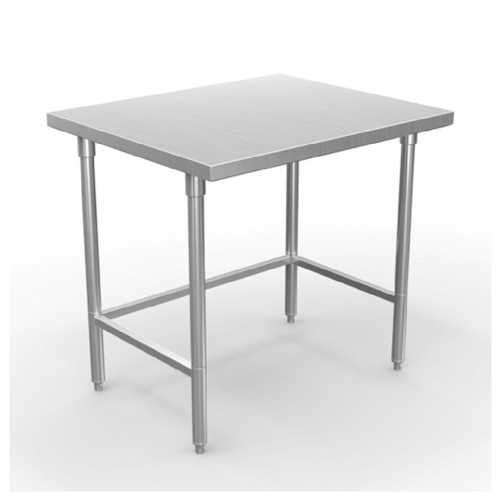 Winholt DTR-3036-HKD Hybrid Work Table 36"W X 30"D X 33-1/2"H 16/304 Stainless Steel Top