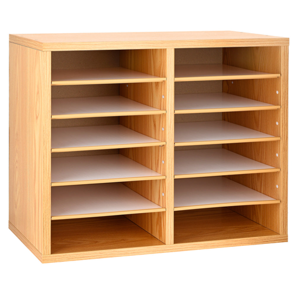 Alpine Industries ADI500-12-MEO Paper Sorter/Literature File Organizer 12 Compartment
