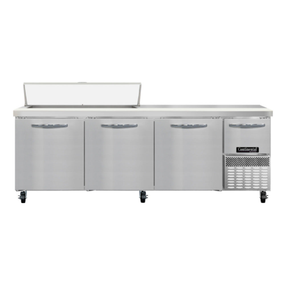 Continental Refrigerator RA93SN12 Refrigerated Base Shallow Depth Sandwich Unit