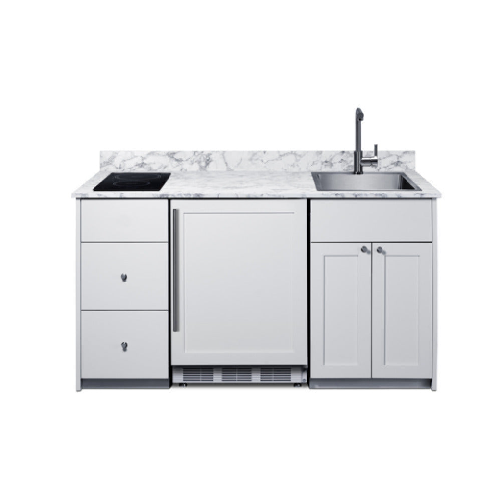Summit CALDERAWH33I - Turnkey Caldera Kitchen, ADA-compliant Height, Kitchenette With Refrigeration
