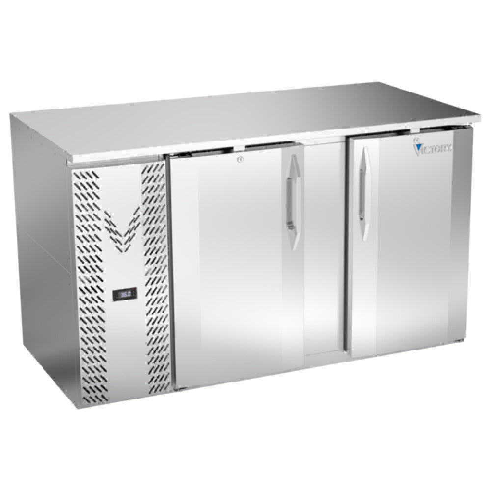 Victory VBB58HC-F-S - Back Bar Refrigerator, Food Rated, Two-section