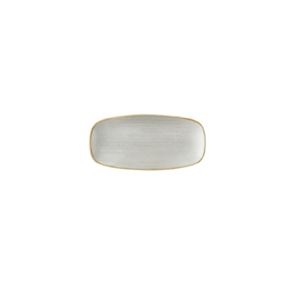 Churchill China SRGYXO101 - Grey Chefs Oblong Plate, 10.6"X5 ", Ceramic