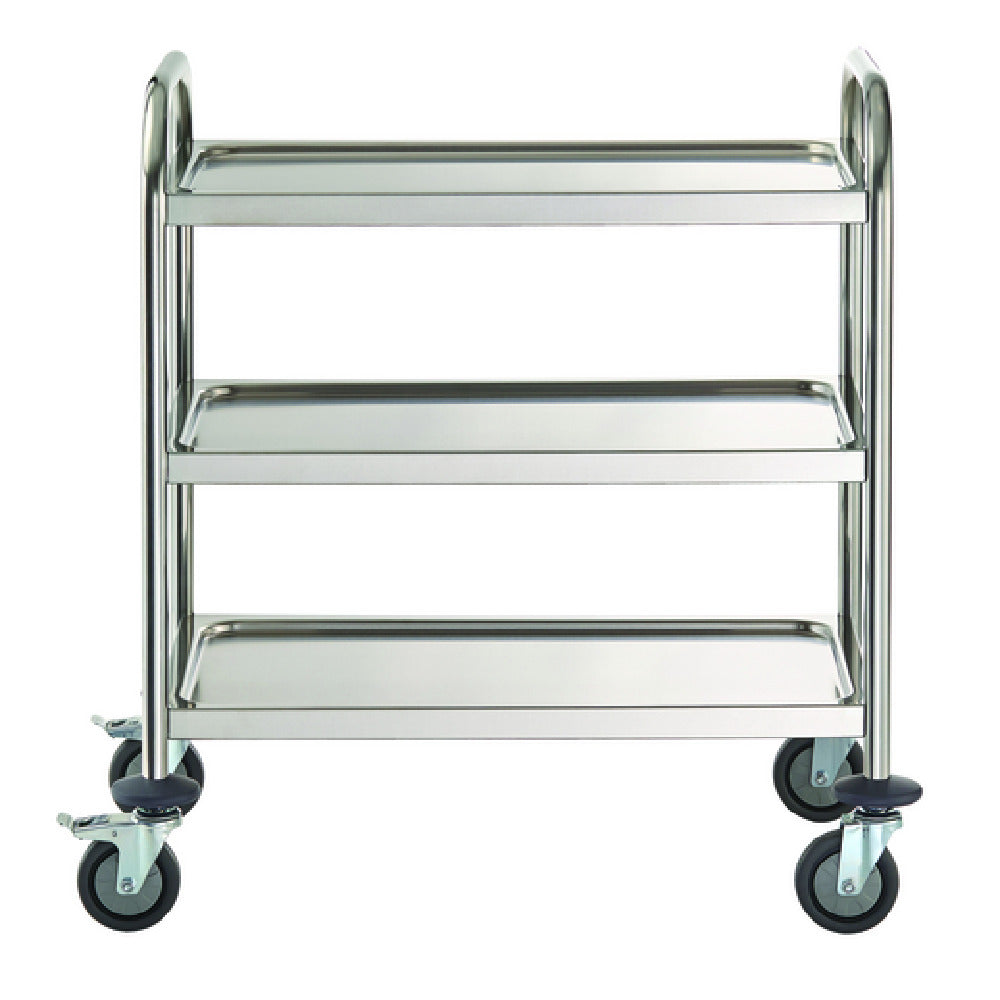 Hubert 19599 - CenPro Utility Cart, 28"x16", (3) Shelf