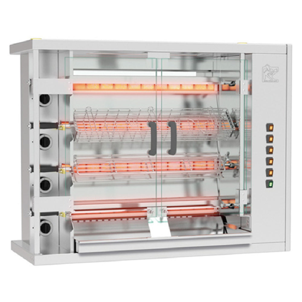 Rotisol FF1175-4G-SS_LP FauxFlame™ Rotisserie Oven Gas Countertop Model