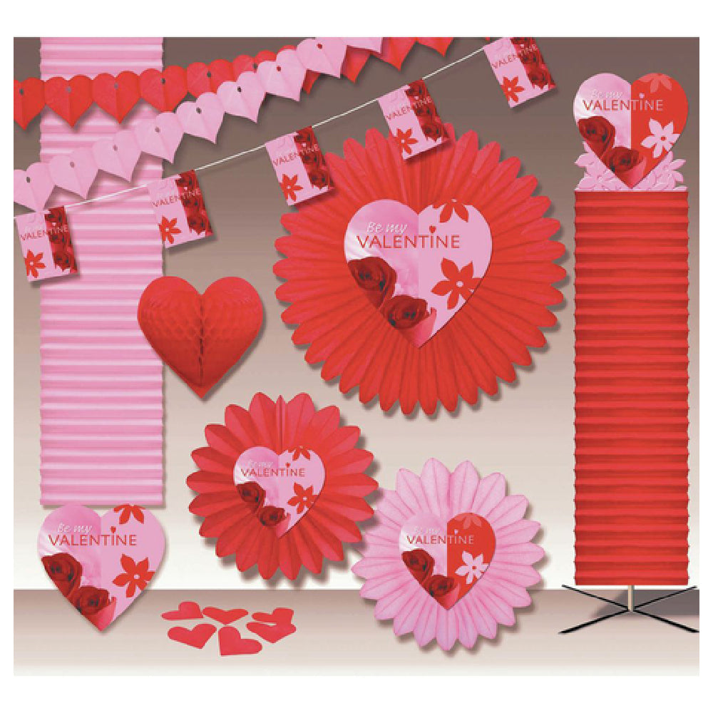 Hubert 51739 - Decoration Kit, Valentine Hearts N' Flowers, 6000 Sq. Ft.
