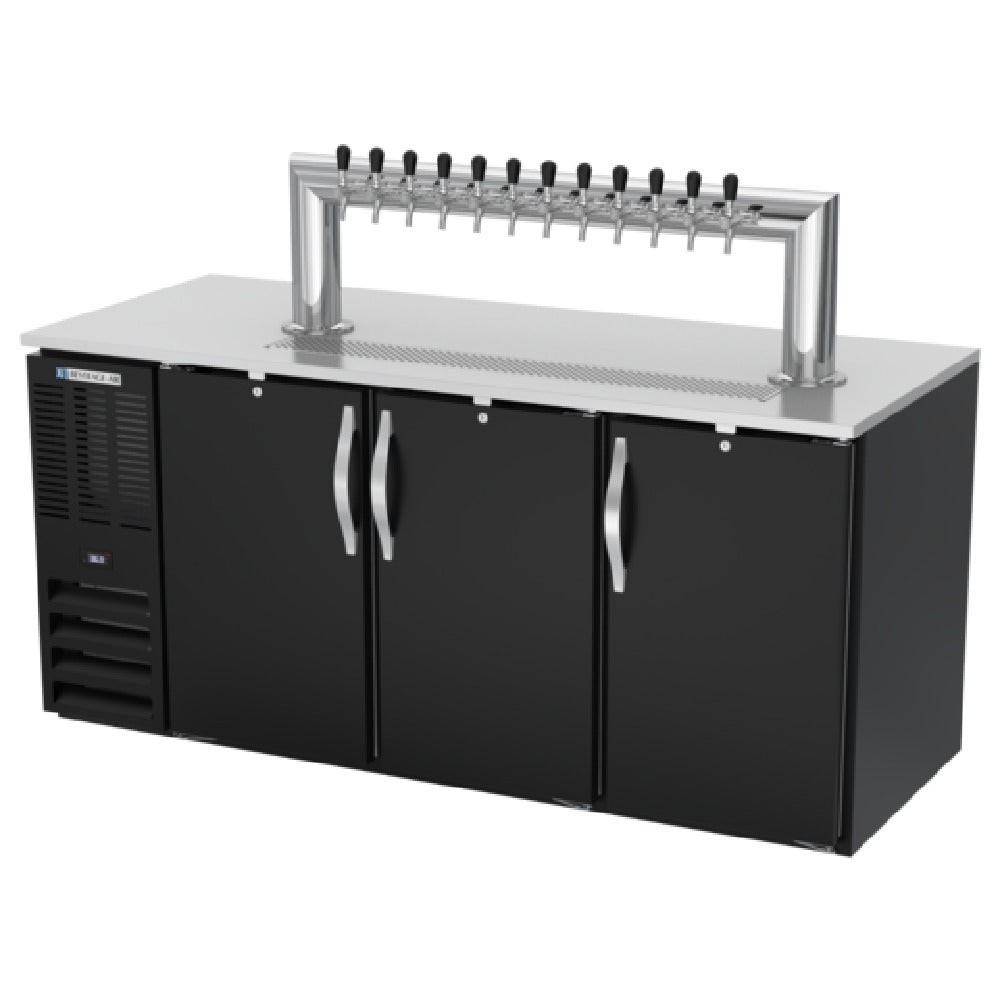 Beverage Air DD72HC-B-12T - Direct Draw Dispenser, 72"W X 30-3/8"D X 49-7/8"H, 23.643 Cu. Ft.