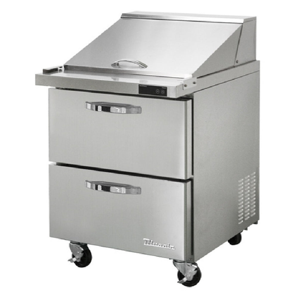 Blue Air BLMT28-D2-HC - Mega Top Sandwich Prep Table, One-section, 27-1/2"W