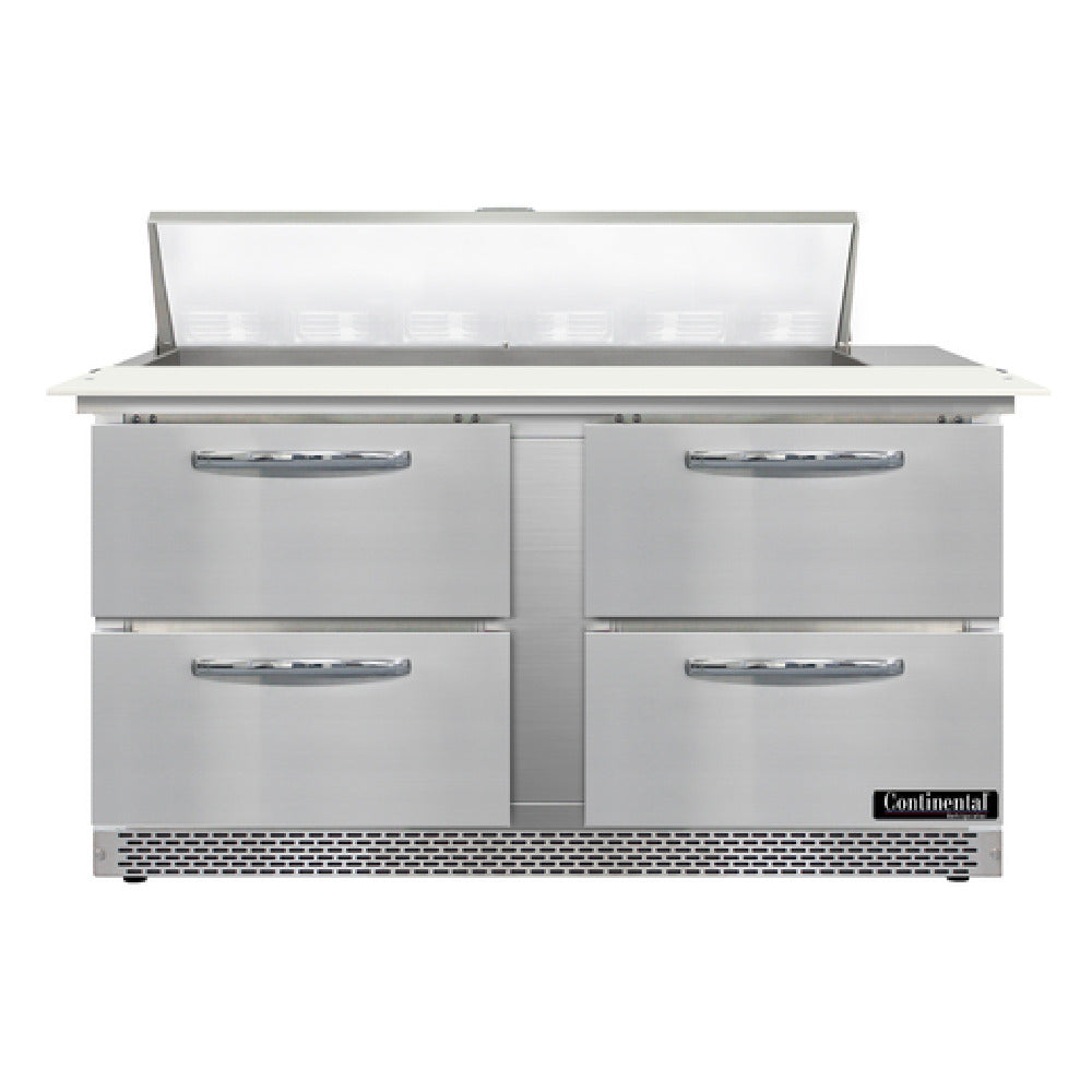 Continental Refrigerator D60N12C-FB-D Designer Line Sandwich Unit Front Breather