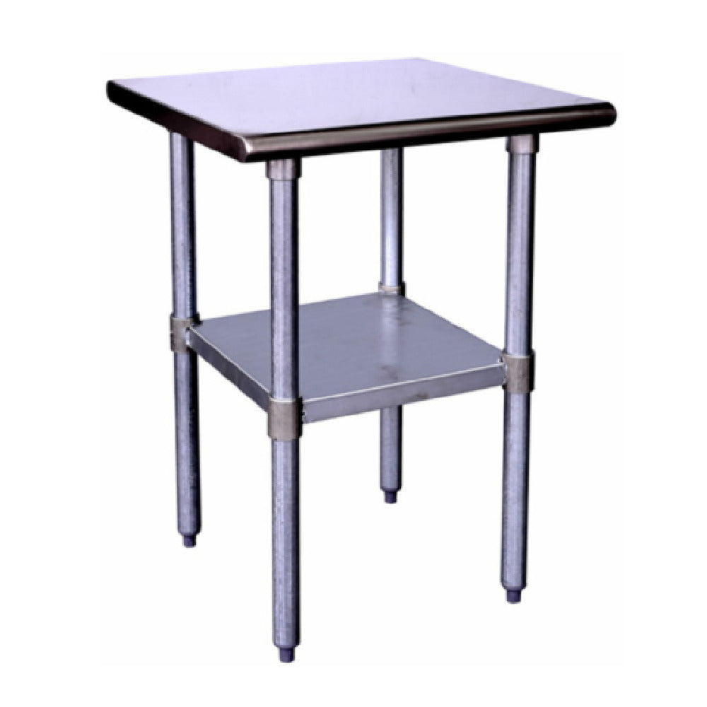 Hubert 28W-066 - Kratos® 304 Stainless Steel Work Table, 24"W X 24"D X 34"H, 18 Gauge Type 304 Stainless Steel Top