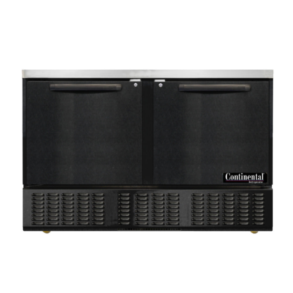 Continental Refrigerator UCF48SN-B Undercounter Freezer Shallow Depth 48"W