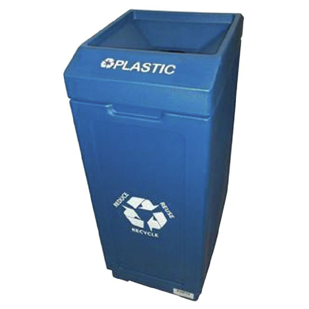 Hubert 67433 - Recycle Bin, "Plastic", 39 Gallon