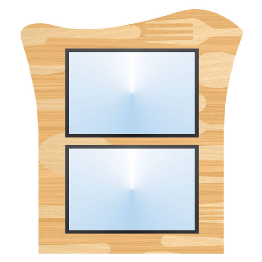 Hubert 36962 - Menu Board, 2-pocket, Wall-mount