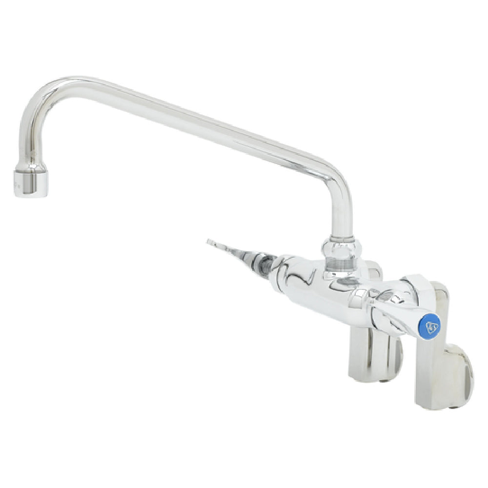 T&S Brass B-0235-61X-CREK Double Pantry Faucet Splash/wall Mount 2-1/4" TO 8-1/4" Adjustable Centers
