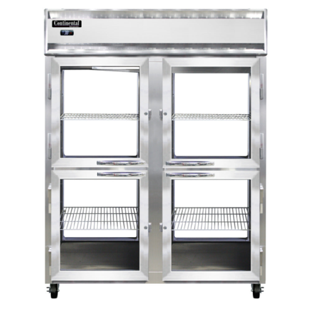 Continental Refrigerator 2RENPTHD-GD-GD Extra-Wide Refrigerator 52 Cu. Ft. Capacity