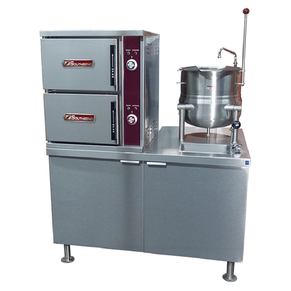 Southbend (Middleby) DCX-2S-6 - Convection Steamer/Kettle, Direct Steam, (2) Compartment