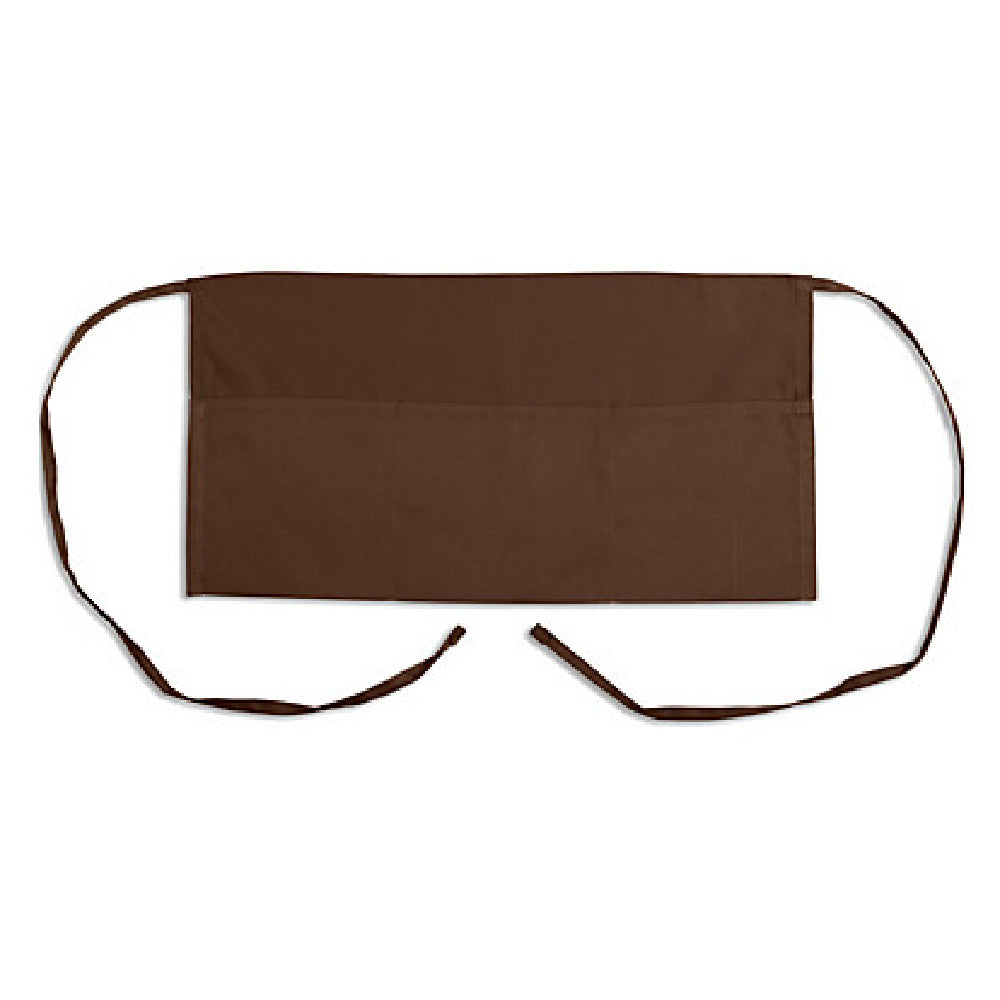 KNG 1046COF Kng 11 In Waist Apron Coffee 3 Pockets