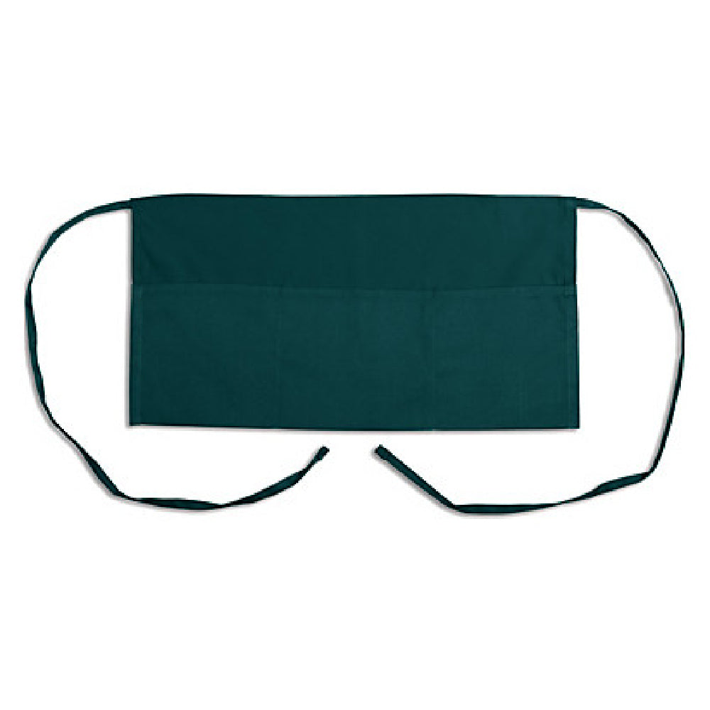 KNG 1046FGN Kng 11 In Waist Apron Forest Green 3 Pockets