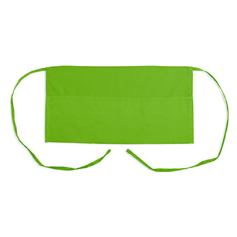 KNG 1046LMG Kng 11 In Waist Apron Lime Green 3 Pockets