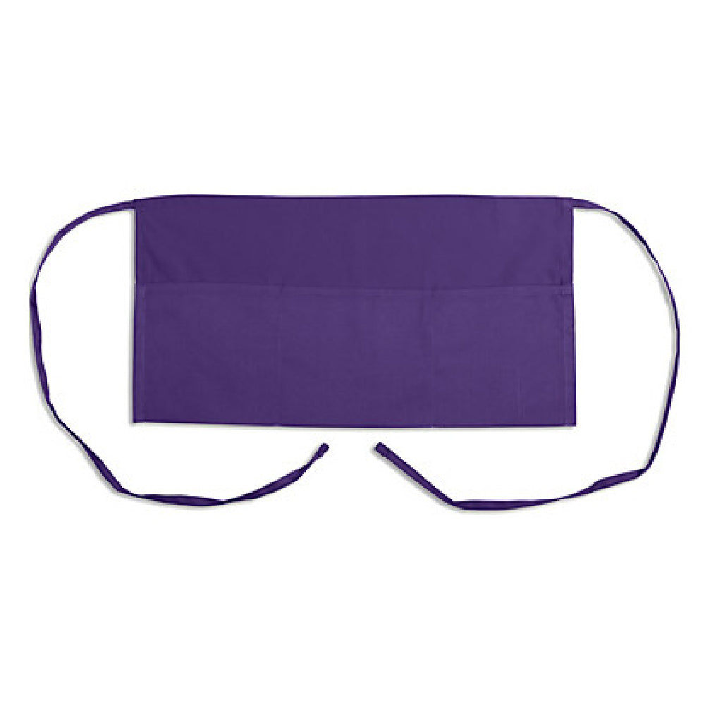 KNG 1046PUR Kng 11 In Waist Apron Purple 3 Pockets