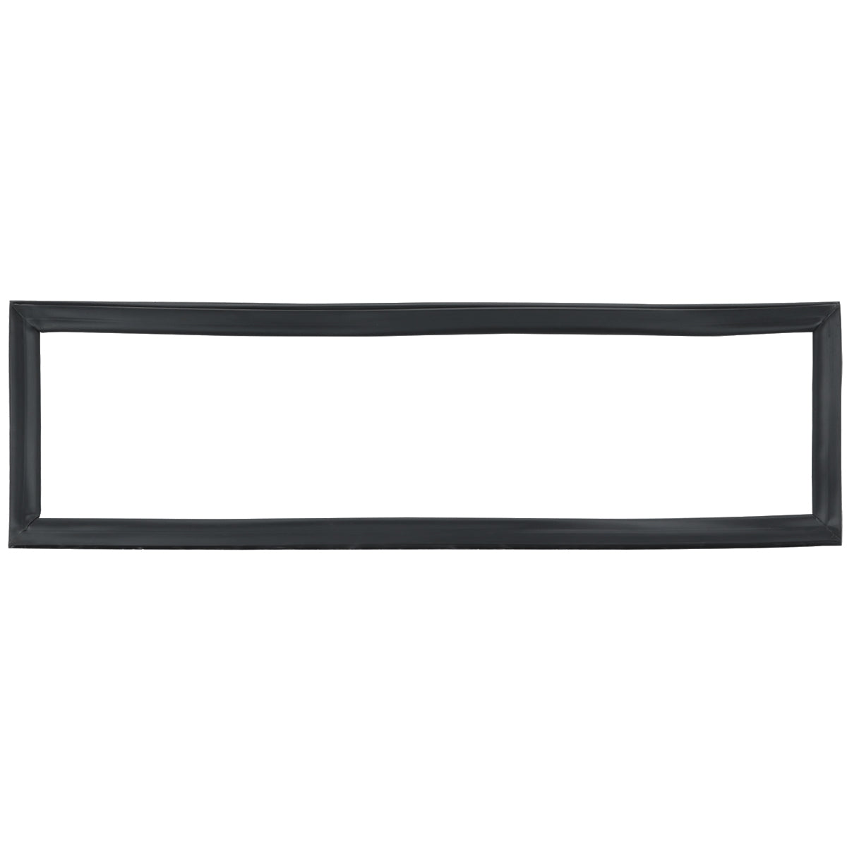 A plain, rectangular black picture frame with no visible decorations, shown against a white background. The minimalist design highlights only the outer edges and hollow center, similar to the clean lines of an Empura Refrigeration door gasket.