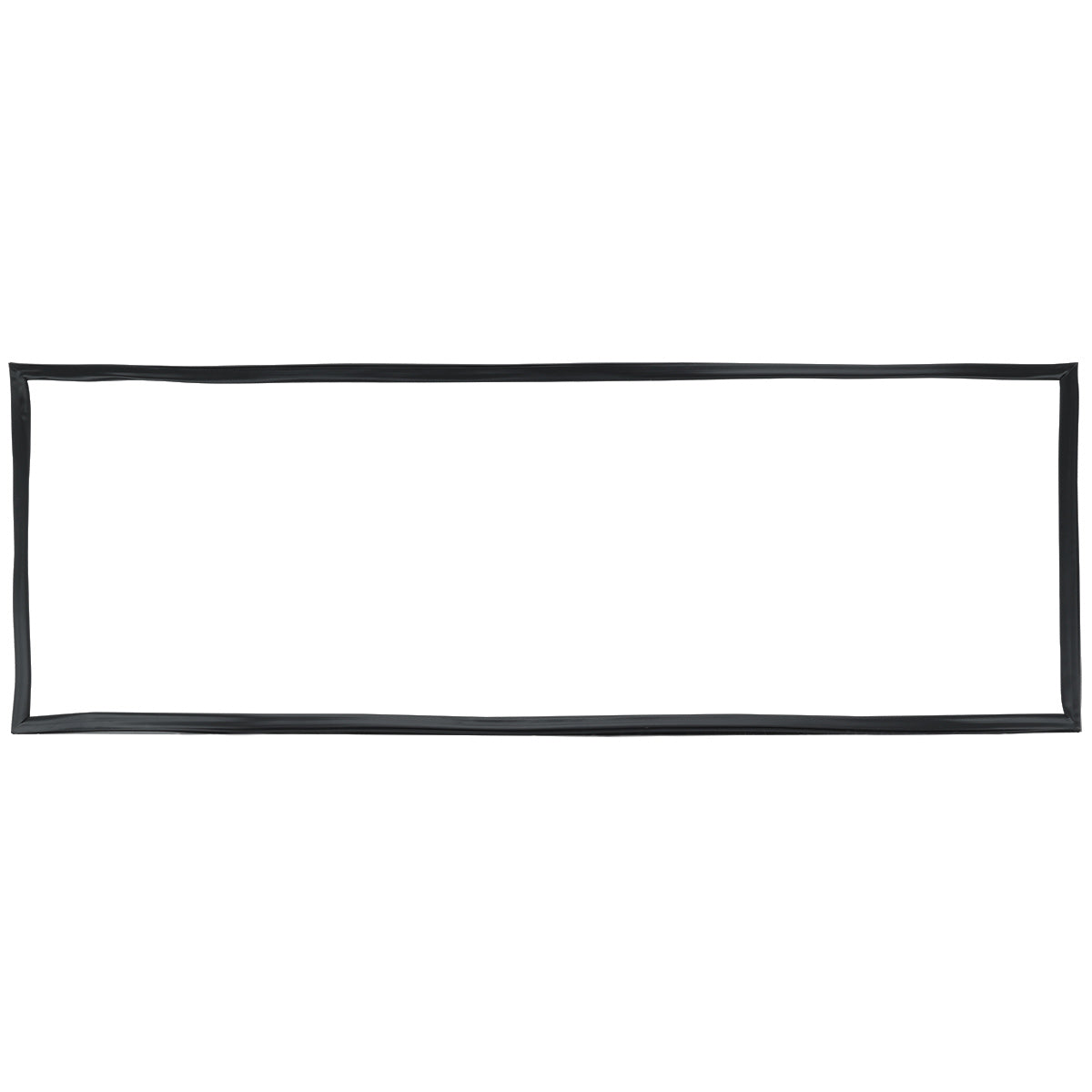 A simple, rectangular black frame with slightly uneven, hand-drawn lines on a white background, reminiscent of the clean outlines found on an Empura Refrigeration E-KB35R door gasket. The interior is completely blank with no added features.
