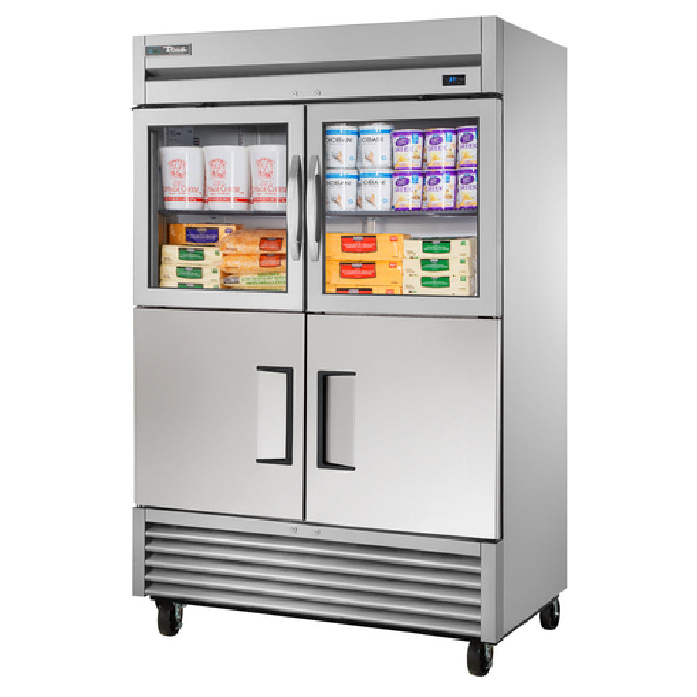 True Refrigeration T-49-2-G-2-HC~FGD01 Refrigerator Reach-in Two-section